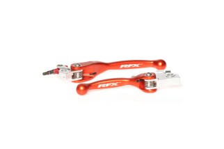 Ensemble de leviers retournables forgés RFX Race (Orange) - KTM SX65/85