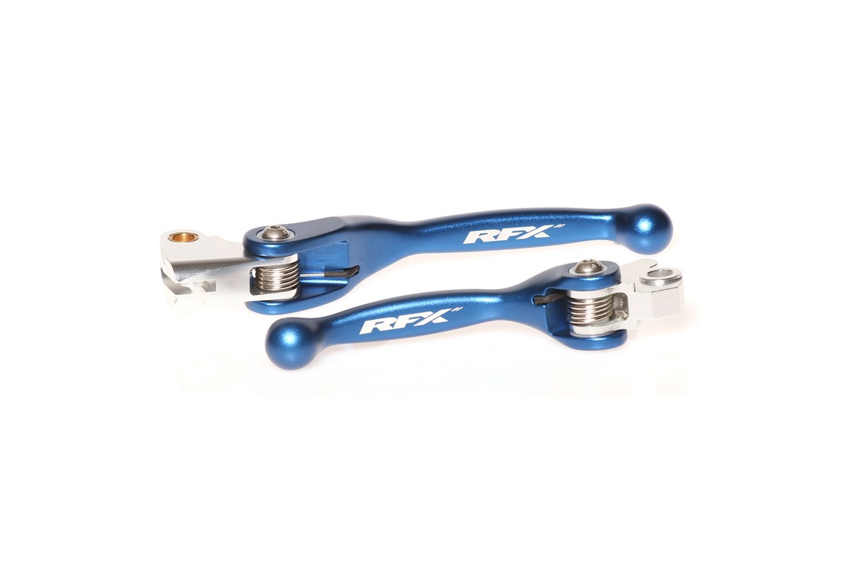 Jeu de leviers retournables forgés RFX Race (Bleu) - Yamaha WRF 250-450