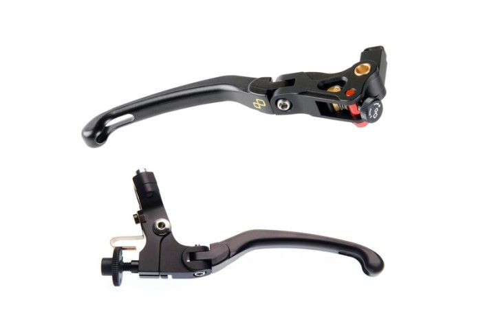 Kit de levier de frein et d'embrayage repliable LIGHTECH - magnesium - type J