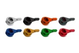Leviers V PARTS standard 175mm taillé masse noir/visserie alu avec adaptateurs par paire MV Agusta
