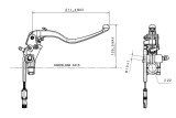 Maître-cylindre de frein BREMBO Ø18x21mm titane