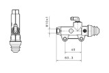 Maître-cylindre de frein arrière BREMBO Ø13mm titane