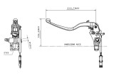 Maître-cylindre d'embrayage BREMBO Ø15x19mm titane