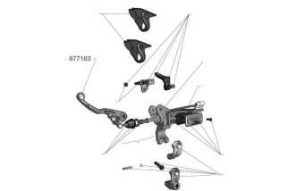 LEVIER DE RECHANGE REVERSIBLE AVEC REGLAGE MAGURA 167