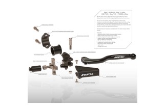 Soufflet caoutchouc (Noir) de rechange pour kit d'embrayage RFX Pro avec un logo RFX