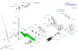 Ensemble de levier de vitesse LIGHTECH pour commande arrière