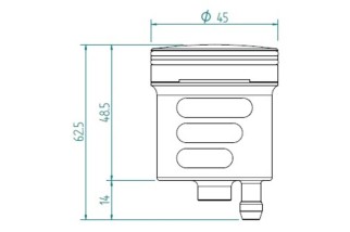 Bocal LIGHTECH 30cm³ - Argent