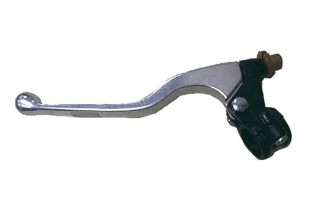 Levier long + cocotte d'embrayage BIHR aluminium coulé poli/noir universel