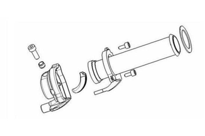 POIGNEE DE GAZ PIAGGIO 119MM LIBERTY 125/50/TYPHOON