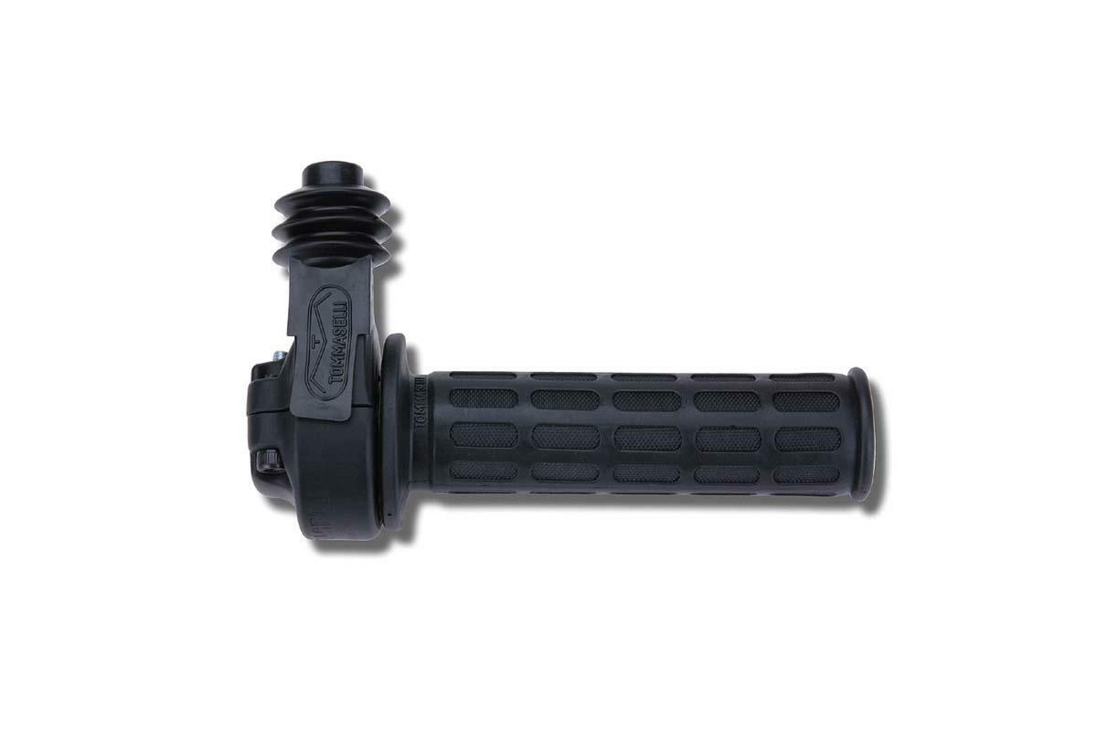 Poignée de gaz Domino Daytona noir pour bi-cylindre