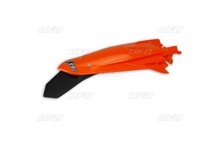 Garde-boue arrière + support de plaque avec feu UFO orange KTM EXC/EXC-F