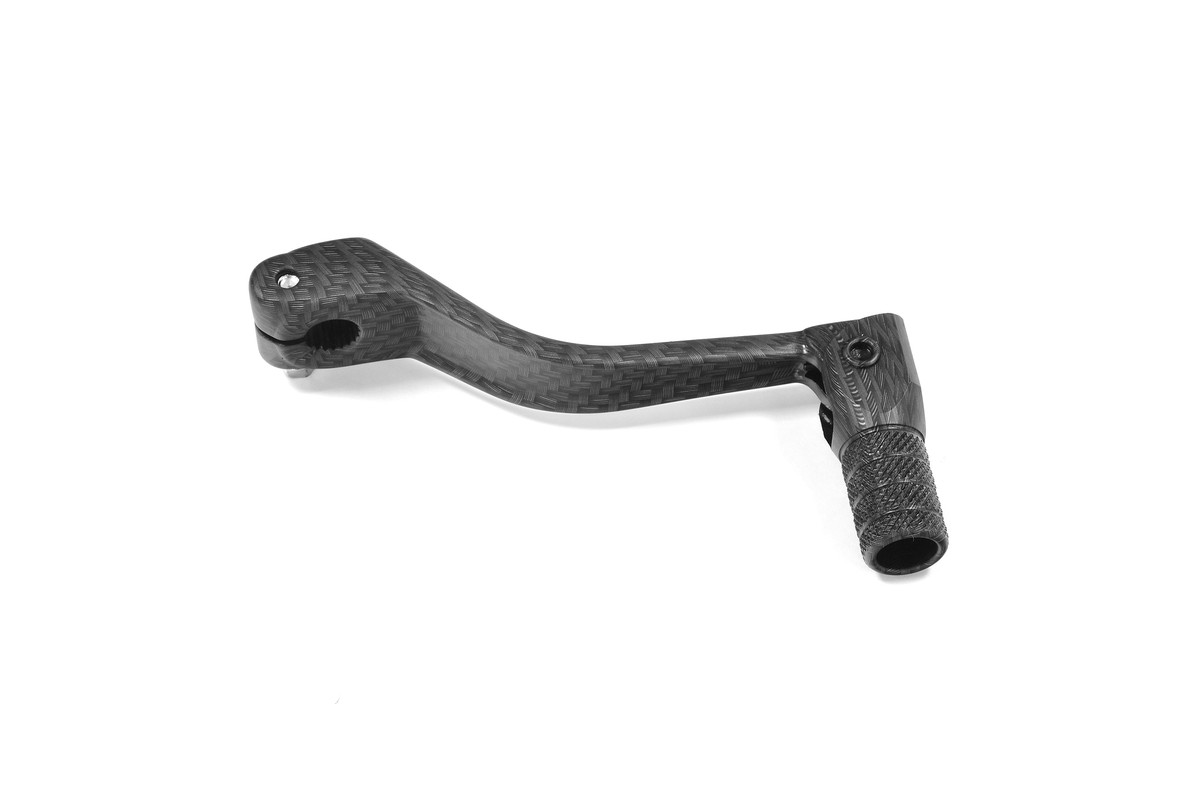 Sélecteur de vitesse V PARTS alu texture carbone Derbi