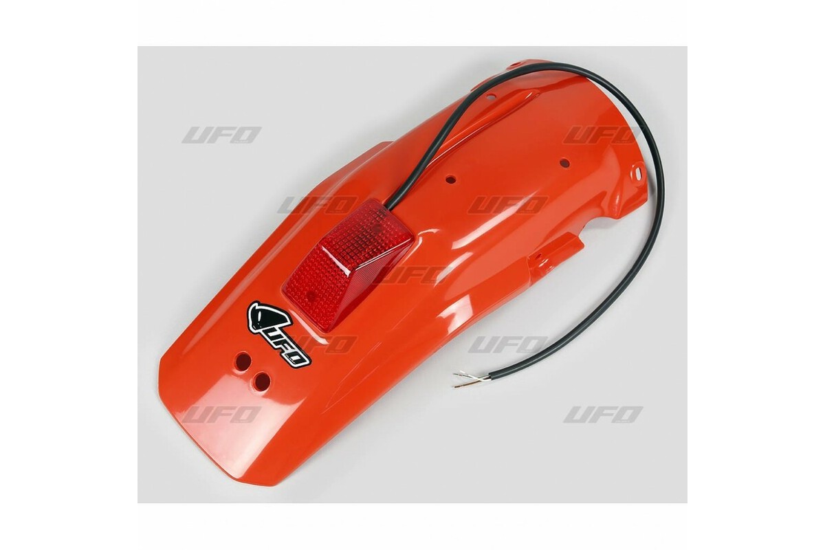 Garde-boue arrière + feu UFO orange Honda XR600R