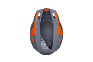 Casque Trial Up Graphic ORANGE GREY MATT