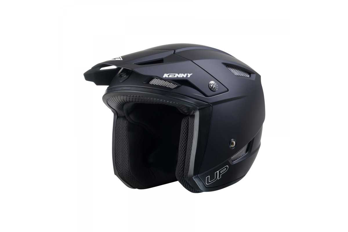 Casque KENNY Trial Up Solid Noir – Homologué ECE