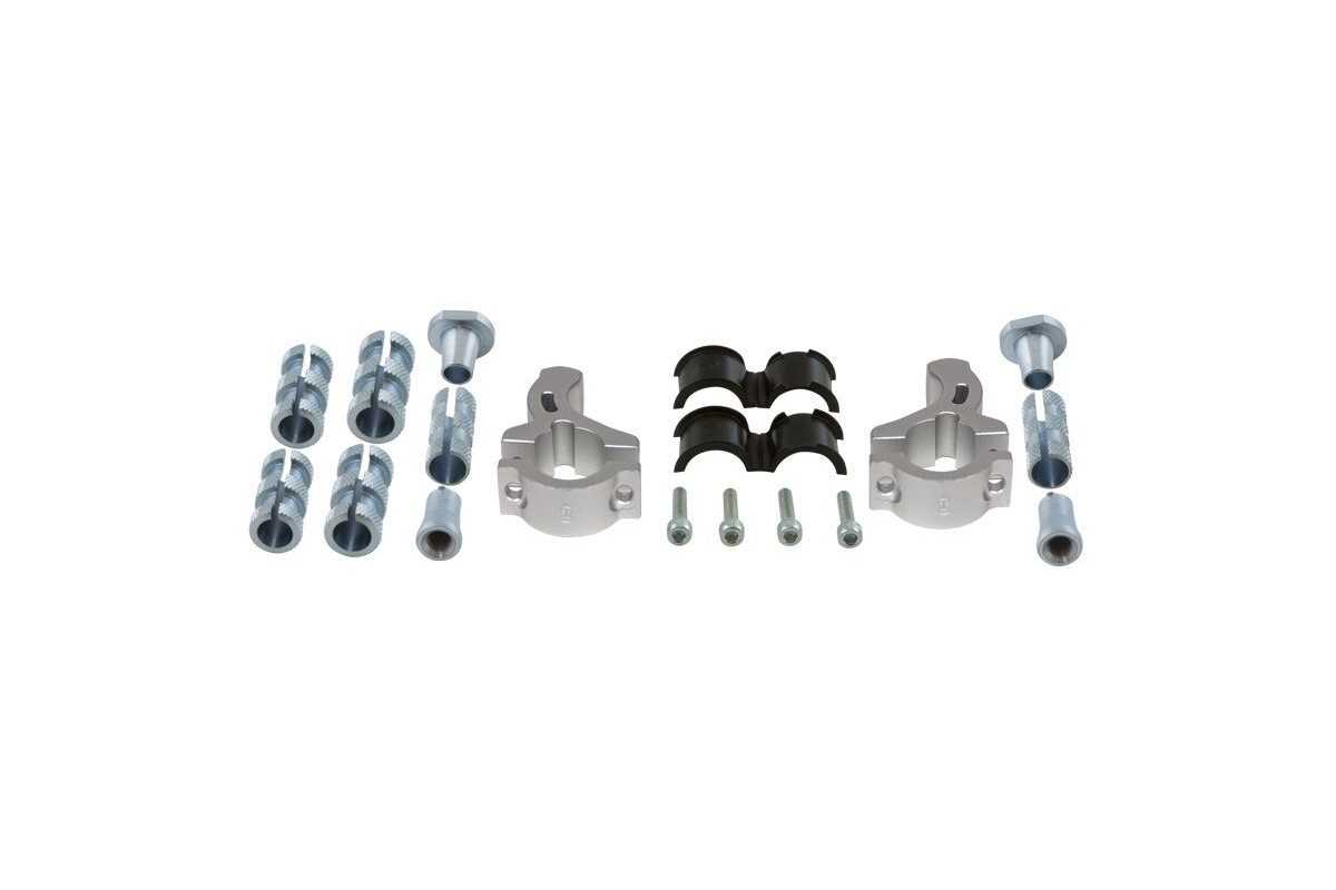 Kit fixation RACETECH pour protège-mains Vertigo Ø22/28,6mm - fixe