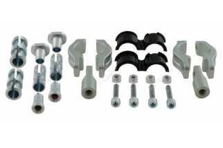 Kit fixation RACETECH pour protège-mains Vertigo Ø22/28,6mm - articulé