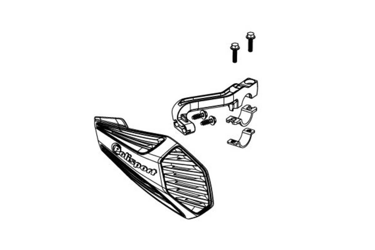 Kit de montage protège-mains POLISPORT MX Air/MX Force