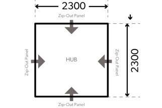 Dometic HUB / Abri multifonctions gonflable