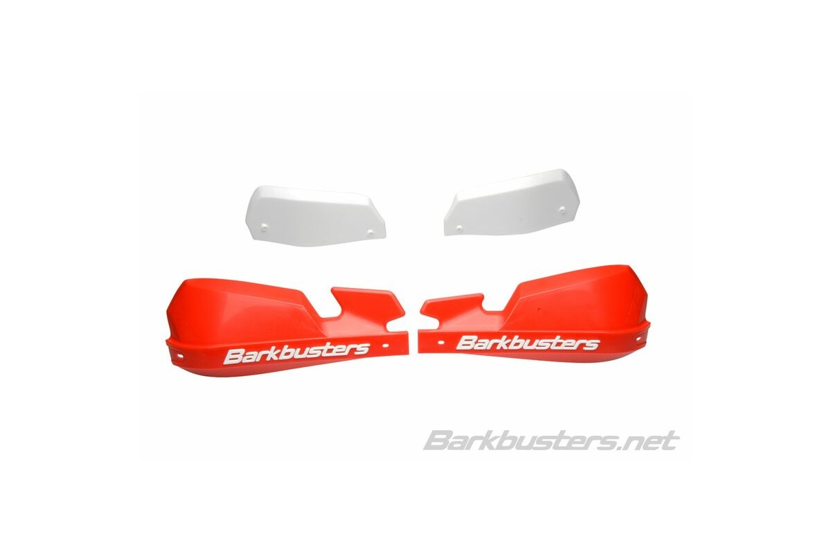 Coques de protège-mains BARKBUSTERS VPS MX rouge/déflecteur blanc