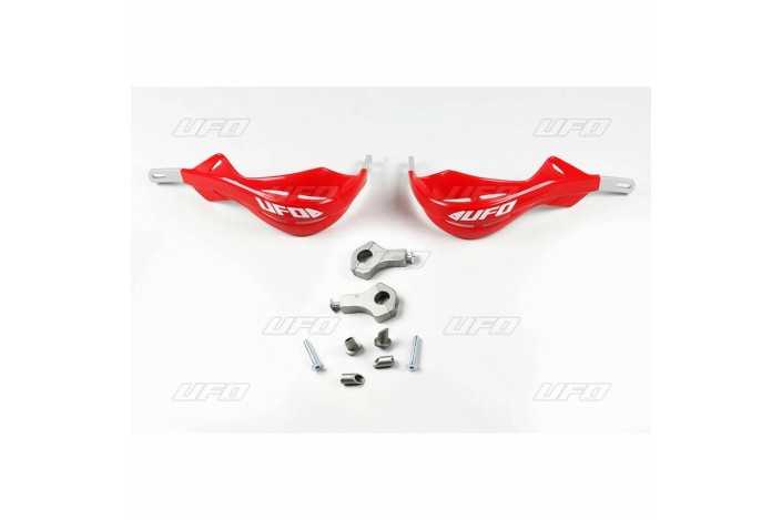 Protège-mains UFO Alu rouge