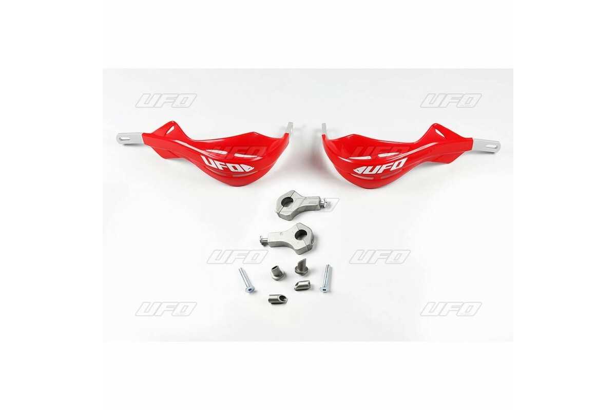 Protège-mains UFO Alu rouge