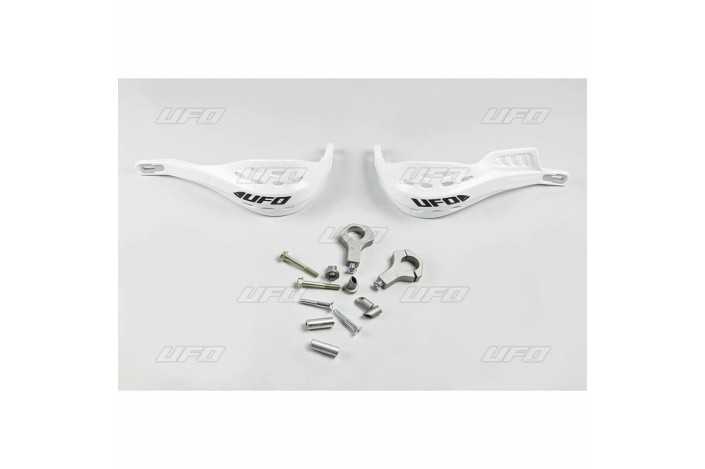 Protège-mains UFO Jumpy supermotard Ø22mm blanc