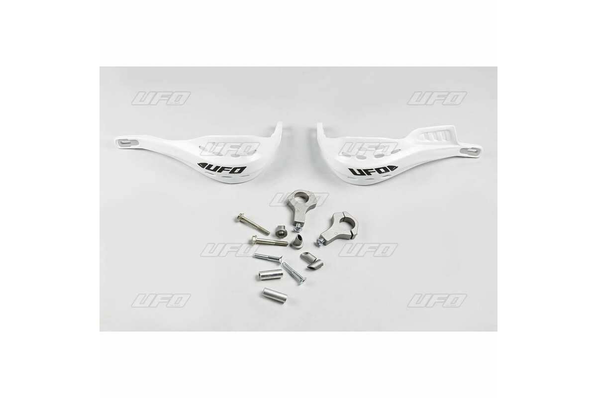 Protège-mains UFO Jumpy supermotard Ø22mm blanc