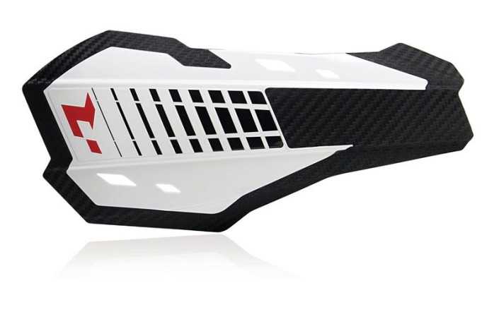 Protèges-mains RACETECH HP2 blanc