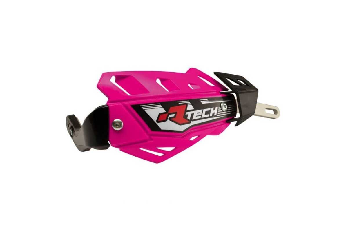 Protège-mains RACETECH FLX rose avec renfort alu