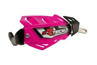 Protège-mains RACETECH FLX rose avec renfort alu