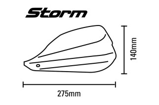 Kit protège-mains BARKBUSTERS Storm point d'attache collier Ø25,4mm noir