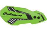 Protège-mains POLISPORT MX Flow vert / blanc - Kawasaki KX250F / 450F