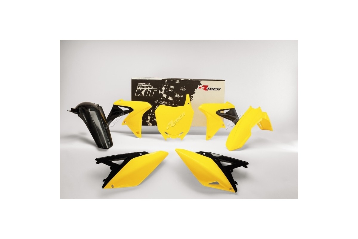 Kit plastique RACETECH couleur origine (14-16) jaune/noir Suzuki RM-Z250