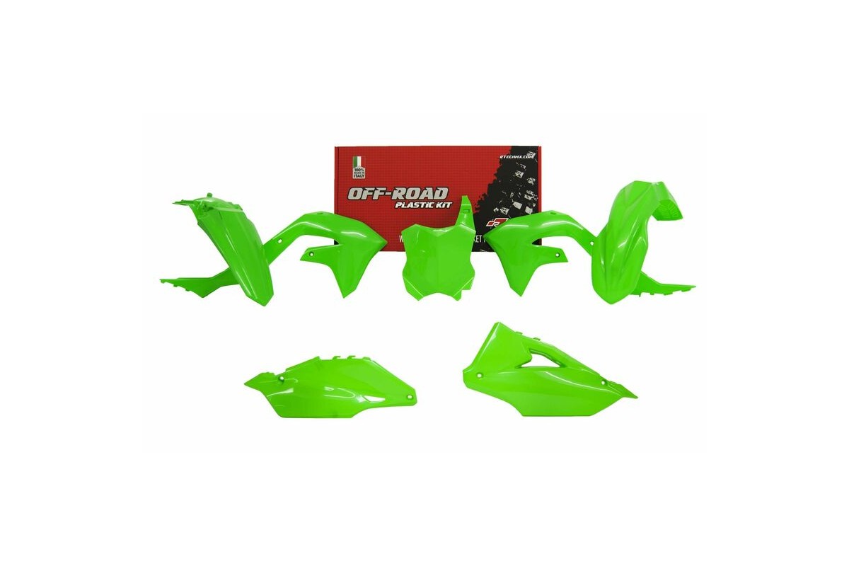 Kit plastique RACETECH vert fluo Kawasaki KX450F