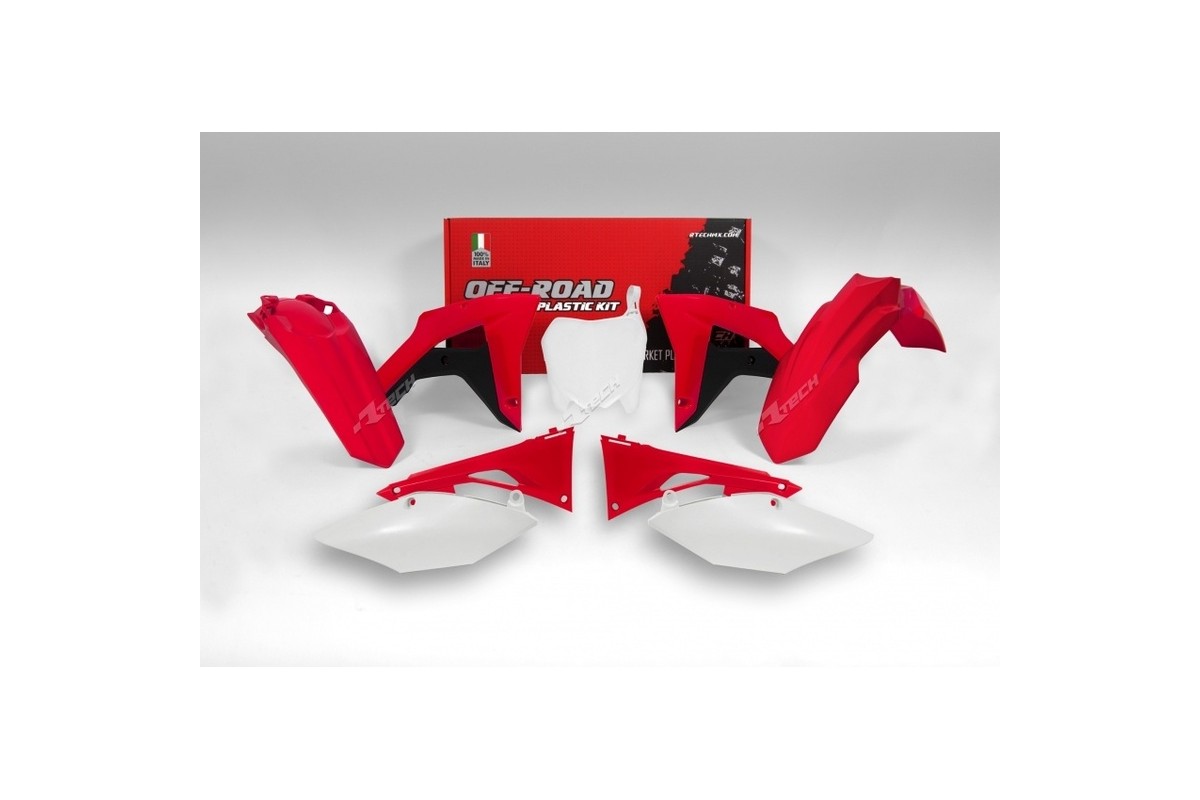 Kit plastique RACETECH couleur origine (2017) rouge/noir/blanc Honda CRF450RX