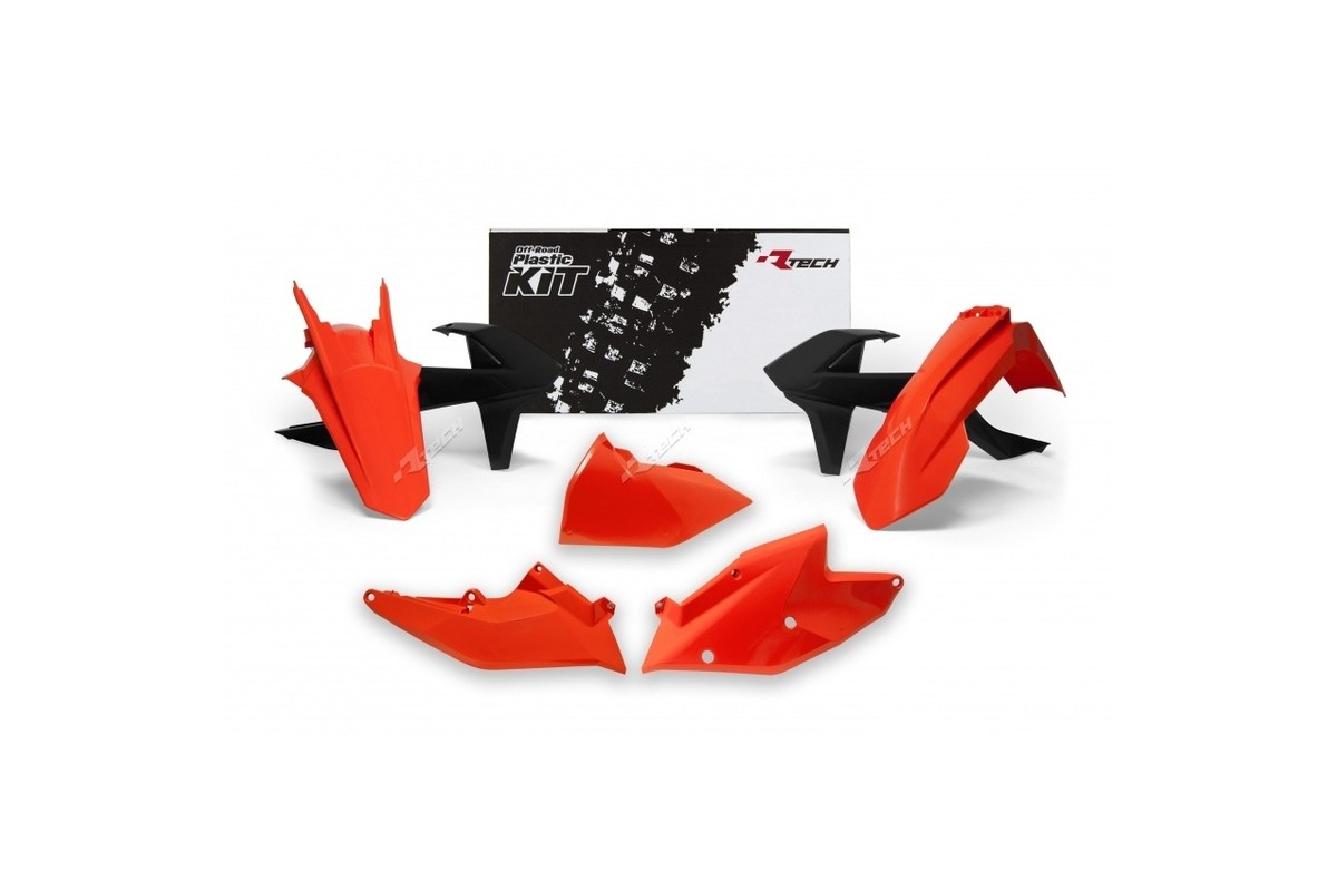 Kit plastique RACETECH couleur origine (2017) orange/noir KTM