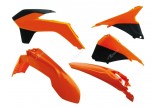 Kit plastique RACETECH couleur origine (2014) orange/noir KTM