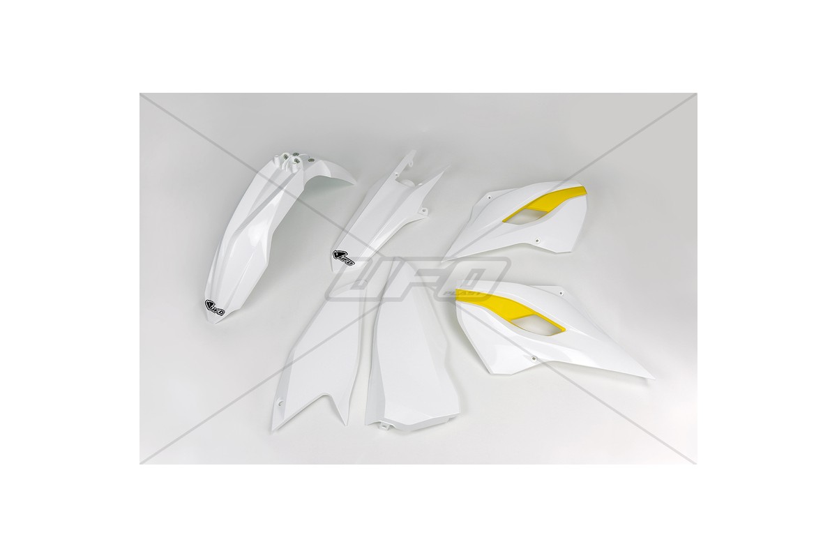 Kit plastique UFO couleur origine (2015) blanc/jaune Husqvarna