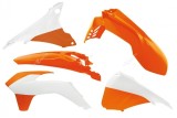 Kit plastique RACETECH couleur origine (15-16) orange/blanc KTM