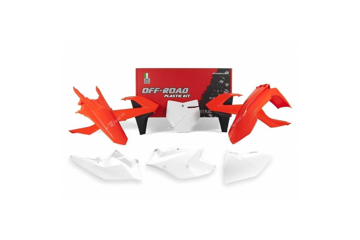 Kit plastique RACETECH couleur origine (2018) rouge/blanc KTM