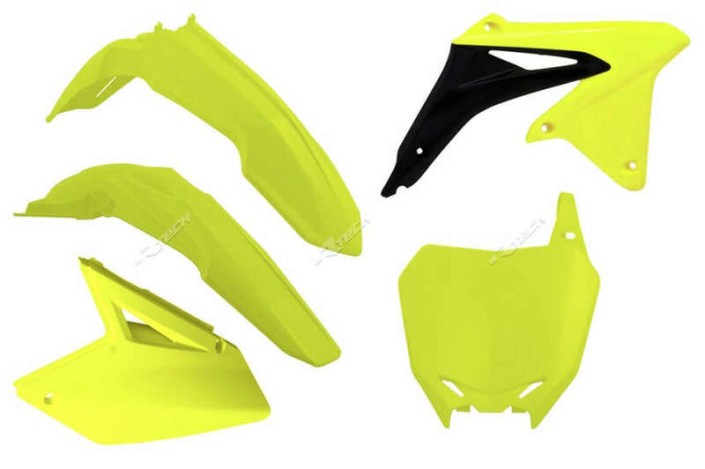 Kit plastique RACETECH jaune fluo Suzuki RM-Z450