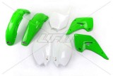 Kit plastique UFO couleur origine vert/blanc Kawasaki KX125/250