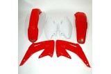 Kit plastique UFO couleur origine rouge/blanc Honda CR125R/250R