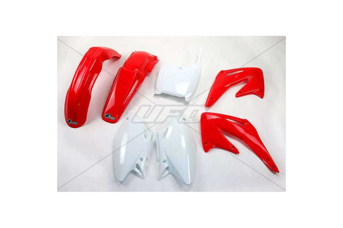 Kit plastique UFO couleur origine rouge/blanc Honda CRF450R
