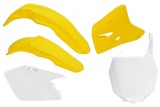 Kit plastique RACETECH couleur origine (2009) jaune/blanc Suzuki RM125/250