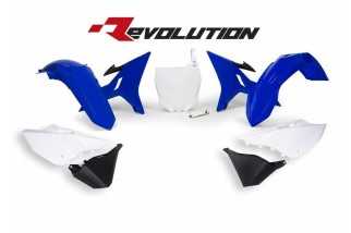 Kit plastiques de rechange RACETECH Revolution bleu/blanc Yamaha YZ125/250