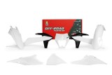 Kit plastiques RACETECH blanc/noir KTM