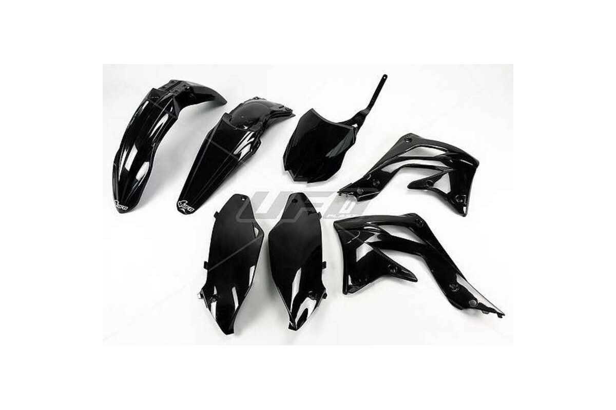 Kit plastique UFO noir Kawasaki KX450F