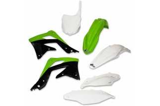 Kit plastique UFO couleur origine vert/blanc/noir Kawasaki KX450F